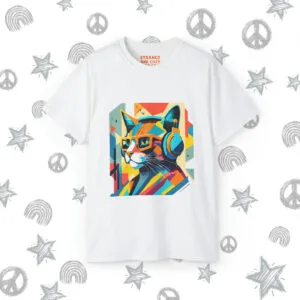 Cat DJ Graphic T-shirt