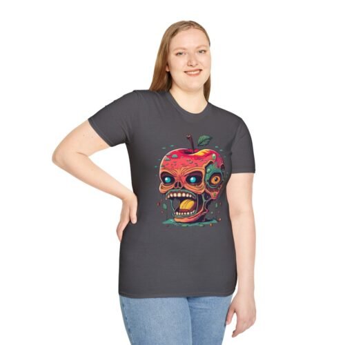 Zombie Apple Core Tee in sizes S-4XL from Strange and Cozy