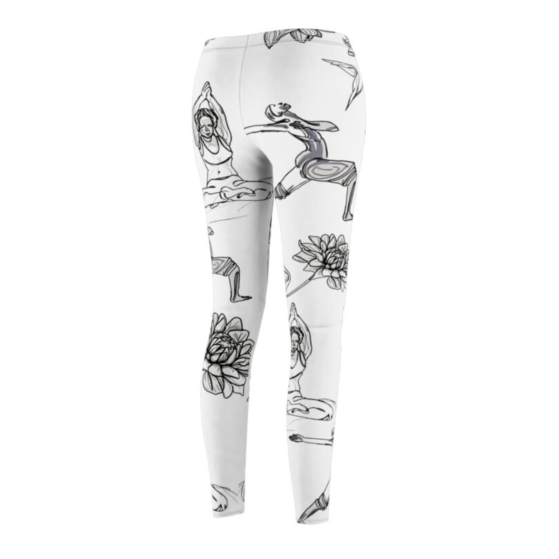 beyond yoga leggings dahlia yoga poses on white stretchy leggings