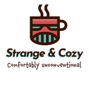 Strange and Cozy Gear Comfortably Unconventional Clothing Logo