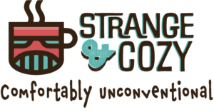 Strange and Cozy  Gear Comfortably Unconventional Clothing Logo